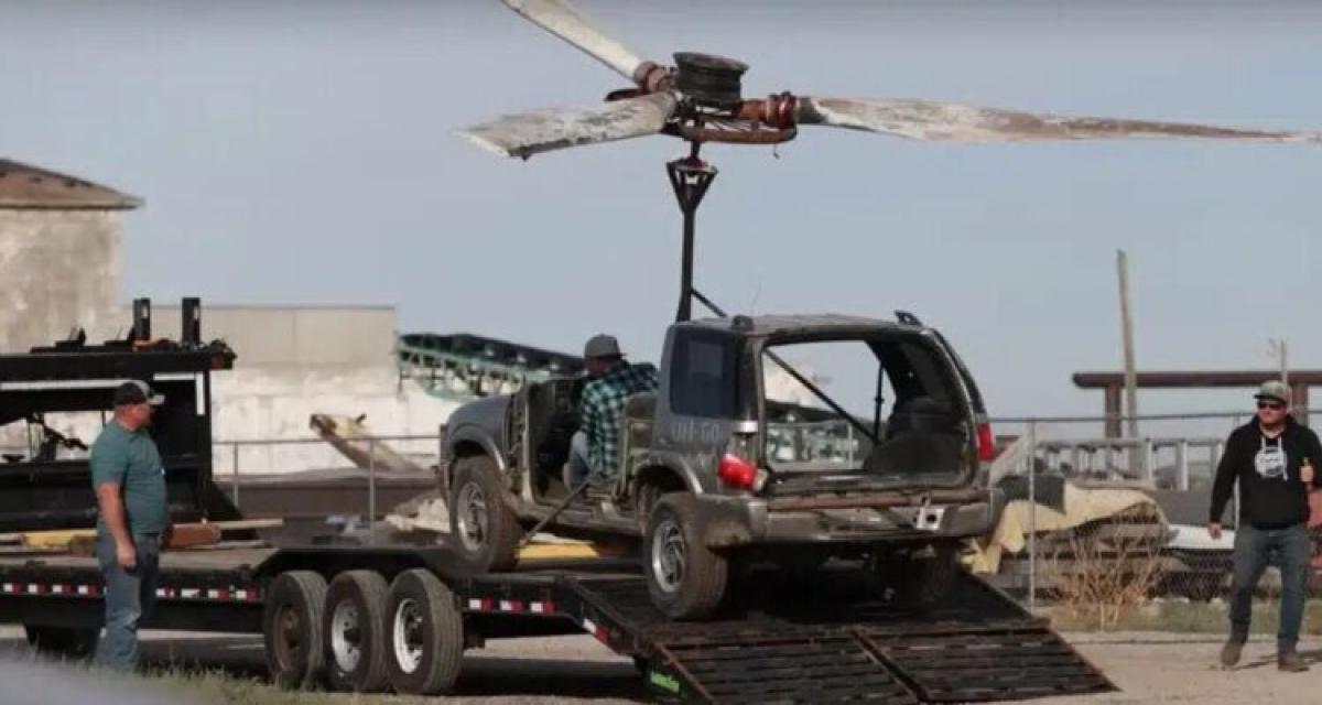 Il met une hélice sur son SUV pour le faire voler, ça finit dans un crash à 15 000 dollars !