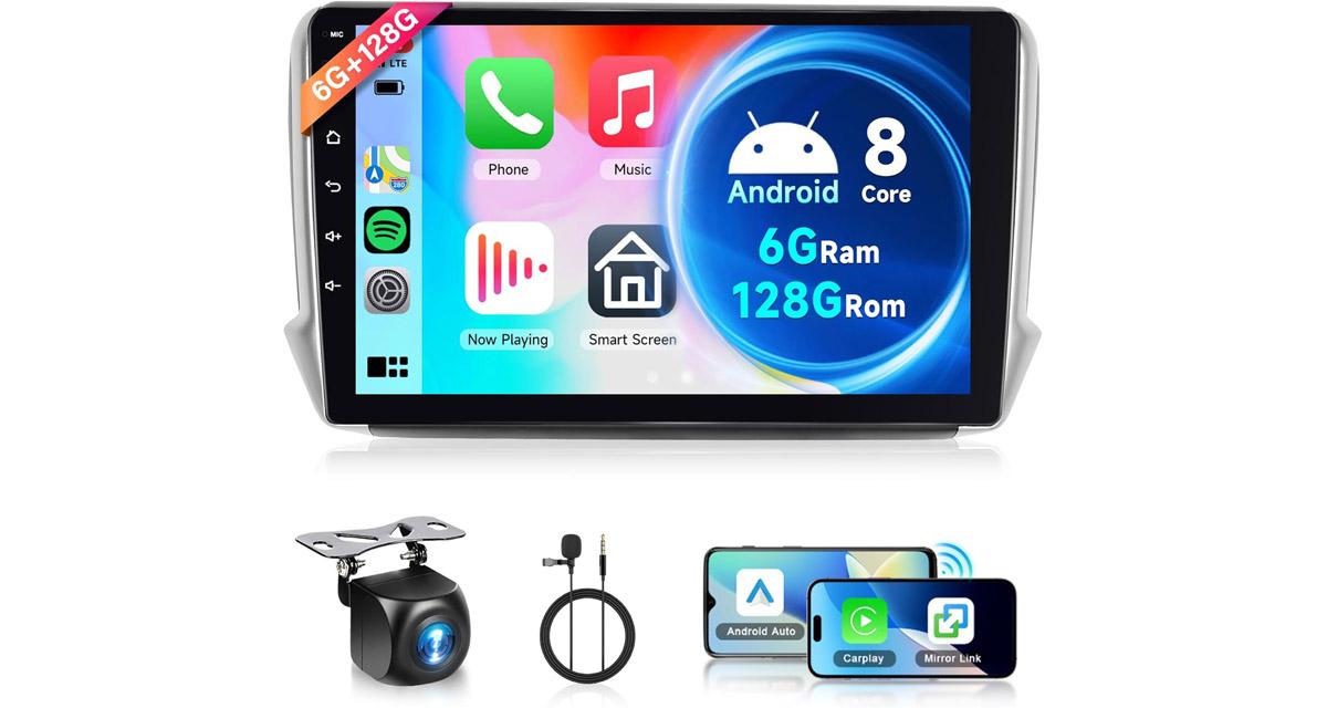 Rimoody commercialise un autoradio Android et CarPlay pour la Peugeot 2008