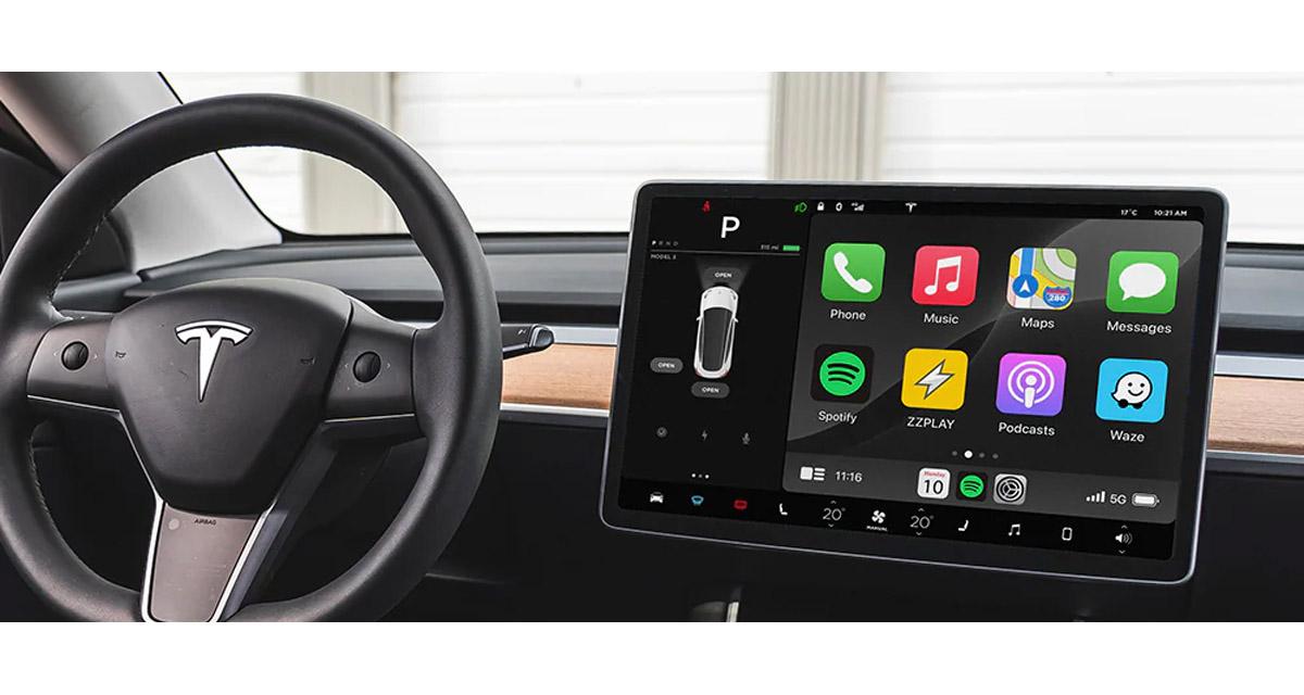 ZZ2 dévoile une interface CarPlay et Android Auto pour les Tesla