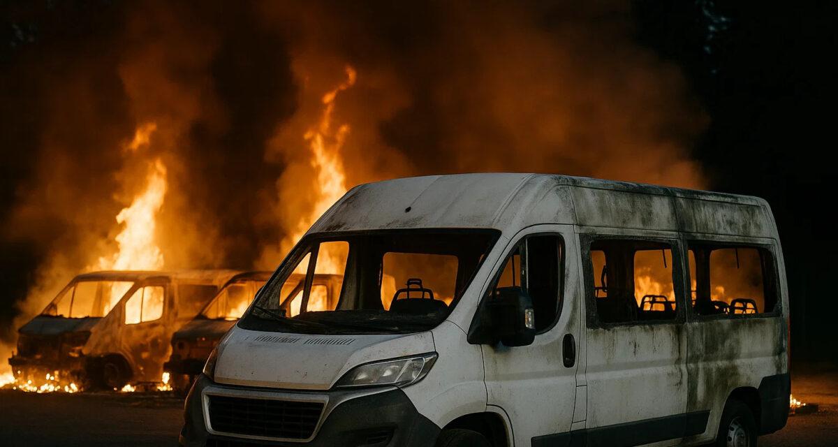 Son stade va accueillir l'OL, un club amateur perd ses minibus dans un incendie criminel : Ce sont des années de sacrifice qui partent en fumée