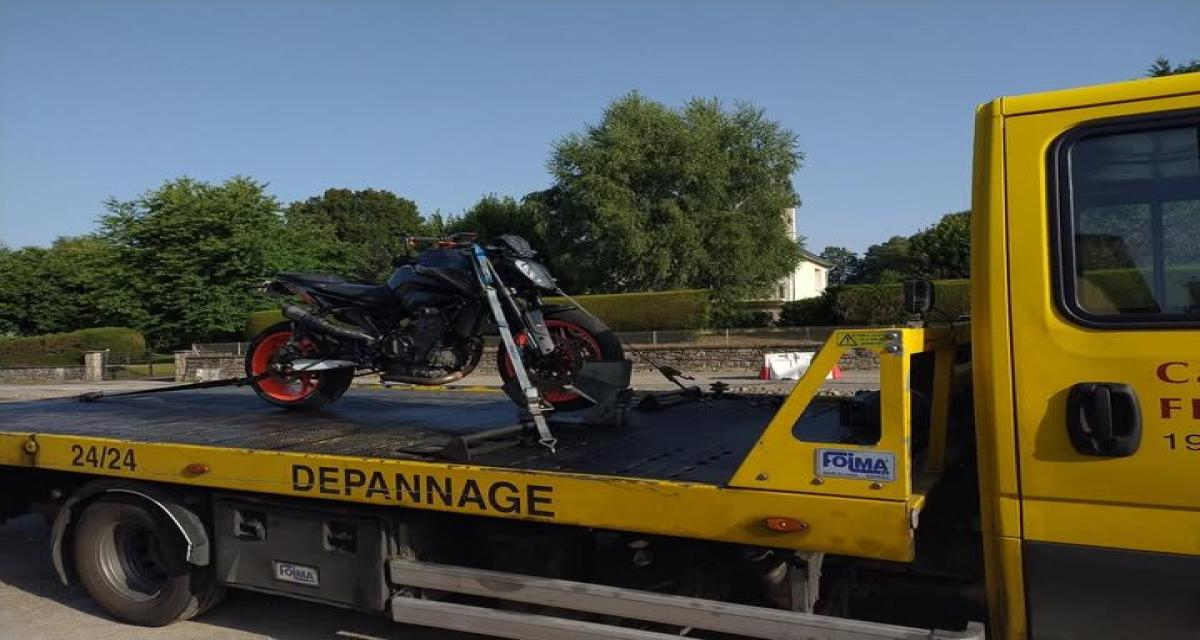 Jeune motard intercepté à 184 km/h : sa KTM finit en fourrière, son permis retiré