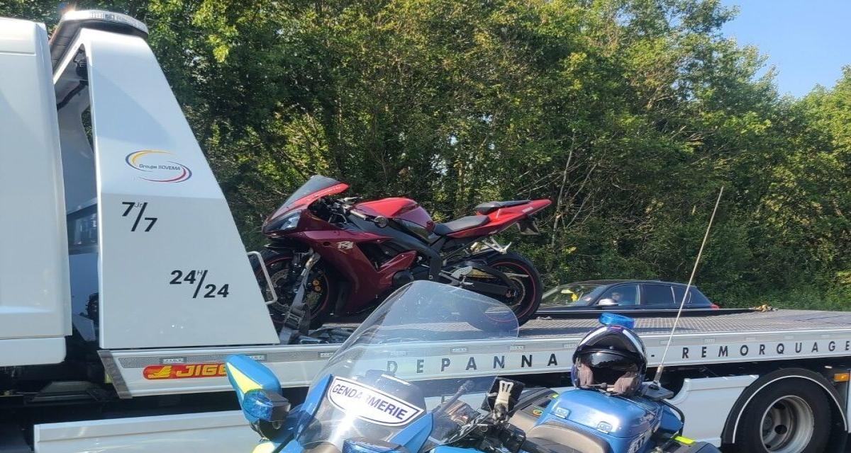 Excès de vitesse XXL pour ce motard quinquagénaire : récidiviste, il n'hésite pas à pousser sa moto à plus de 210 km/h