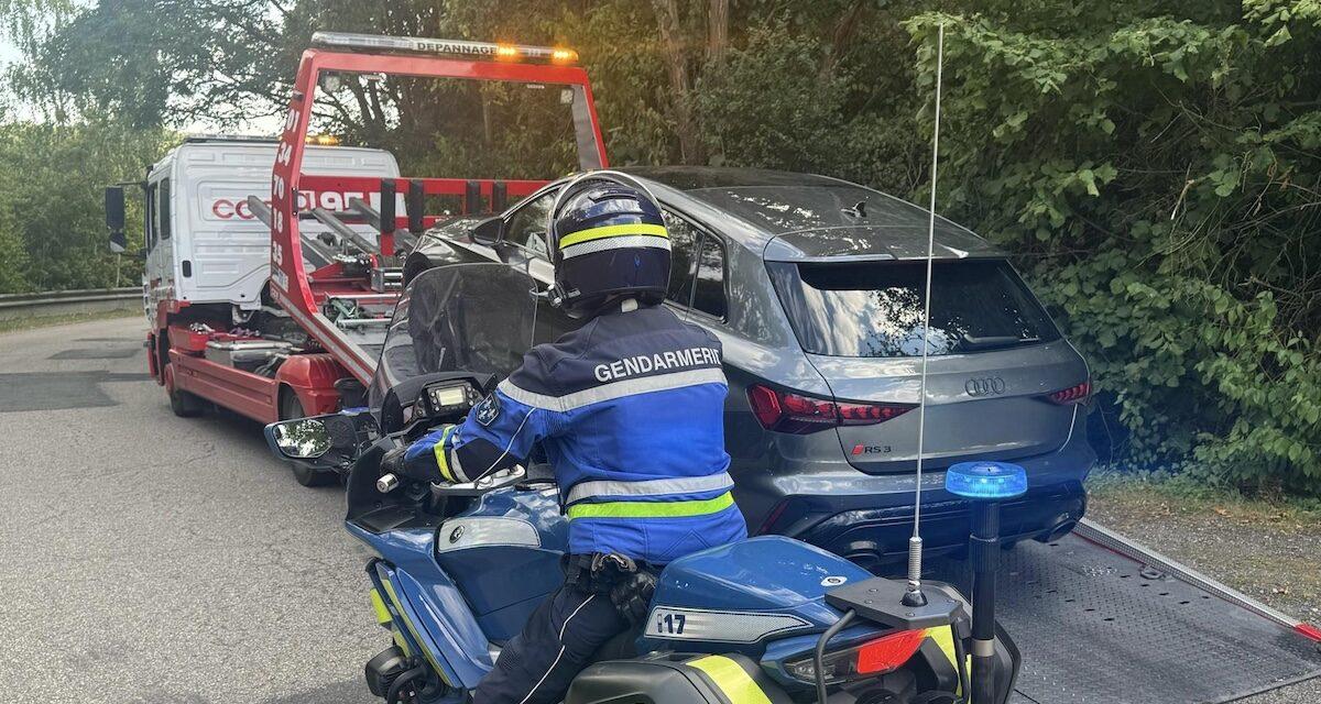 Un Fast and Fourrière inédit : flashée à 229 km/h au lieu de 100, une Audi RS3 finit sa course en fourrière