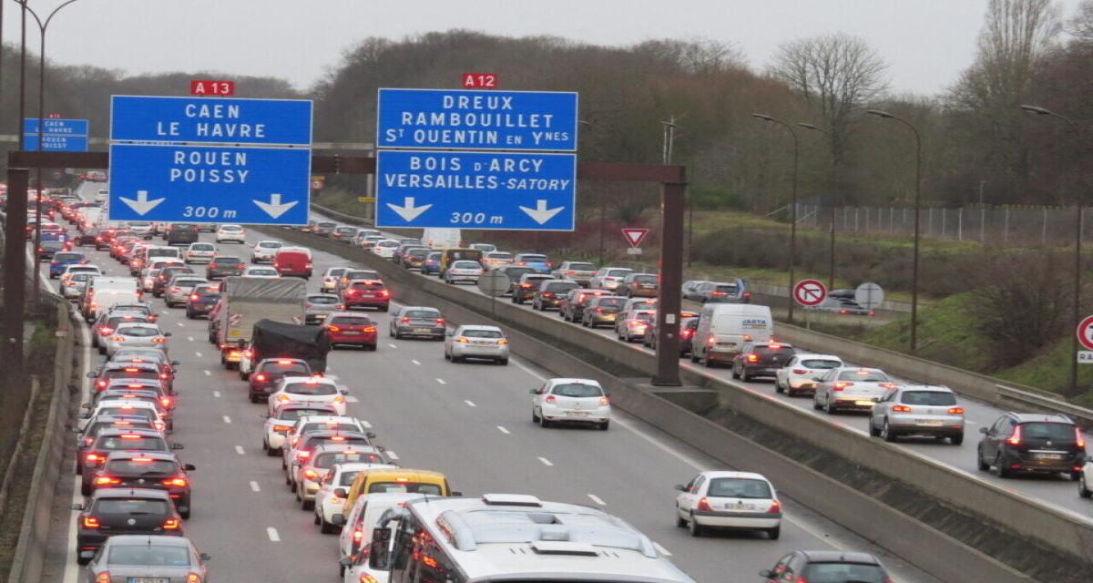 A13 bloquée : 10 km avalés... en 1h15, record mondial de lenteur battu !