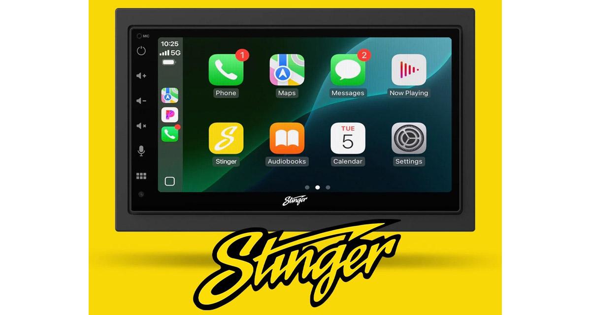 Stinger commercialise un autoradio double DIN CarPlay et Android Auto