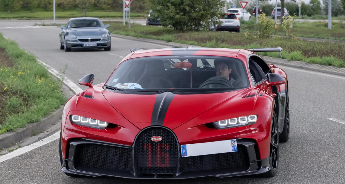 En entrant dans un parking, il frôle la jante de sa Bugatti... Au moins 10 000 euros partis en fumée