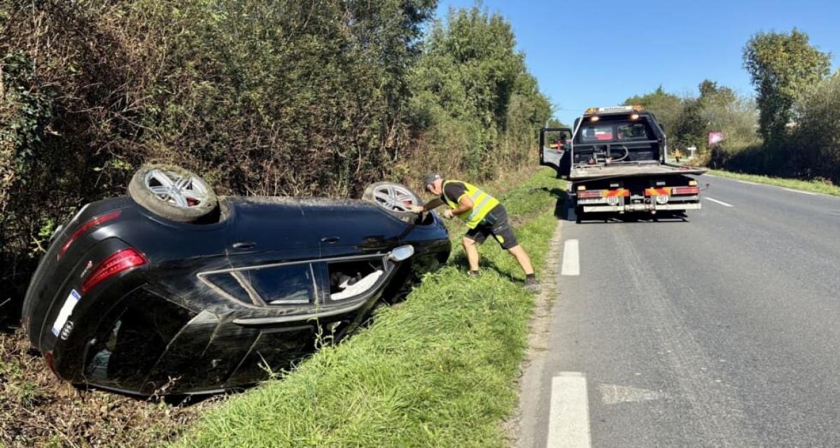 La nationale paralysée après une collision entre deux voitures en pleine heure de pointe