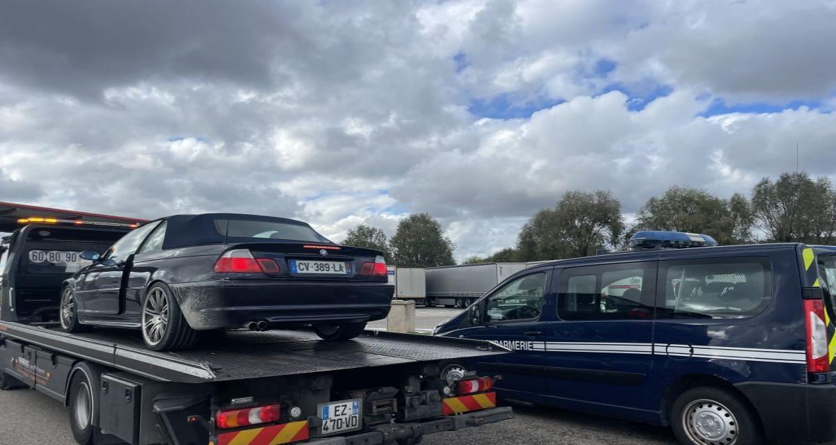 Double vitesse, double peine : à 210 km/h, sa BMW cabriolet finit... à la fourrière