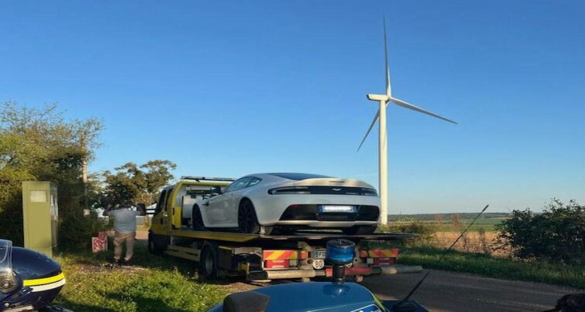 150.000 ¬ saisis : l'Aston Martin prend la voie rapide... vers la fourrière