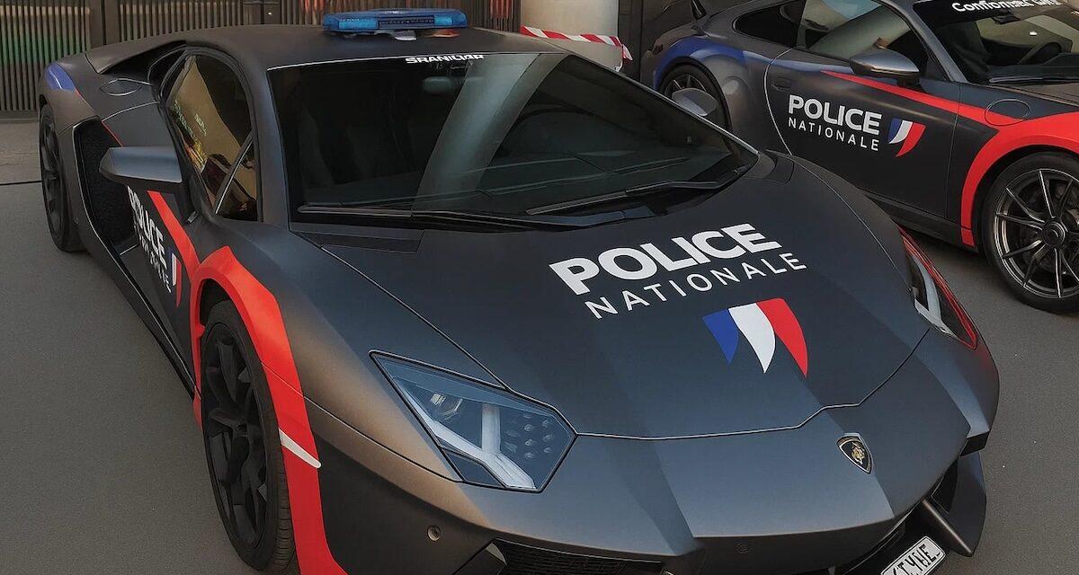 Une Lamborghini Aventador et d'autres supercars aux couleurs de la Police nationale sur la route : la vraie histoire derrière les images virales