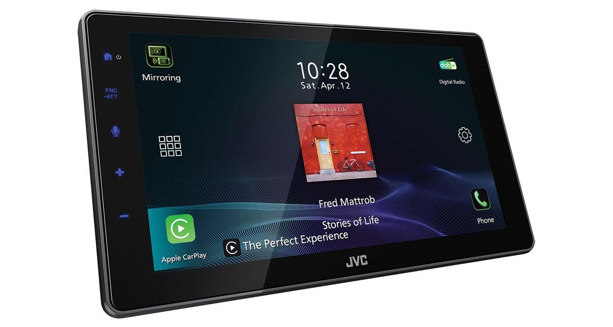 JVC dévoile un nouvel autoradio connecté à grand écran