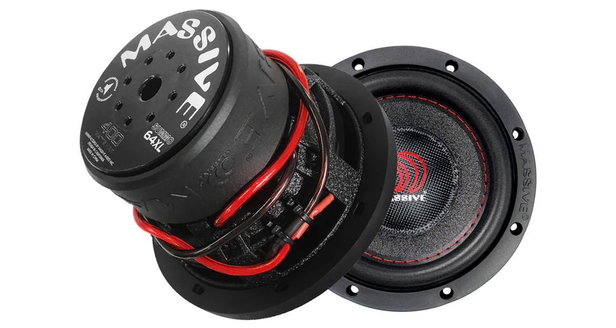 Une paire de subwoofers en 16,5 cm pour faire un système de grave sur-mesure chez Massive Audio