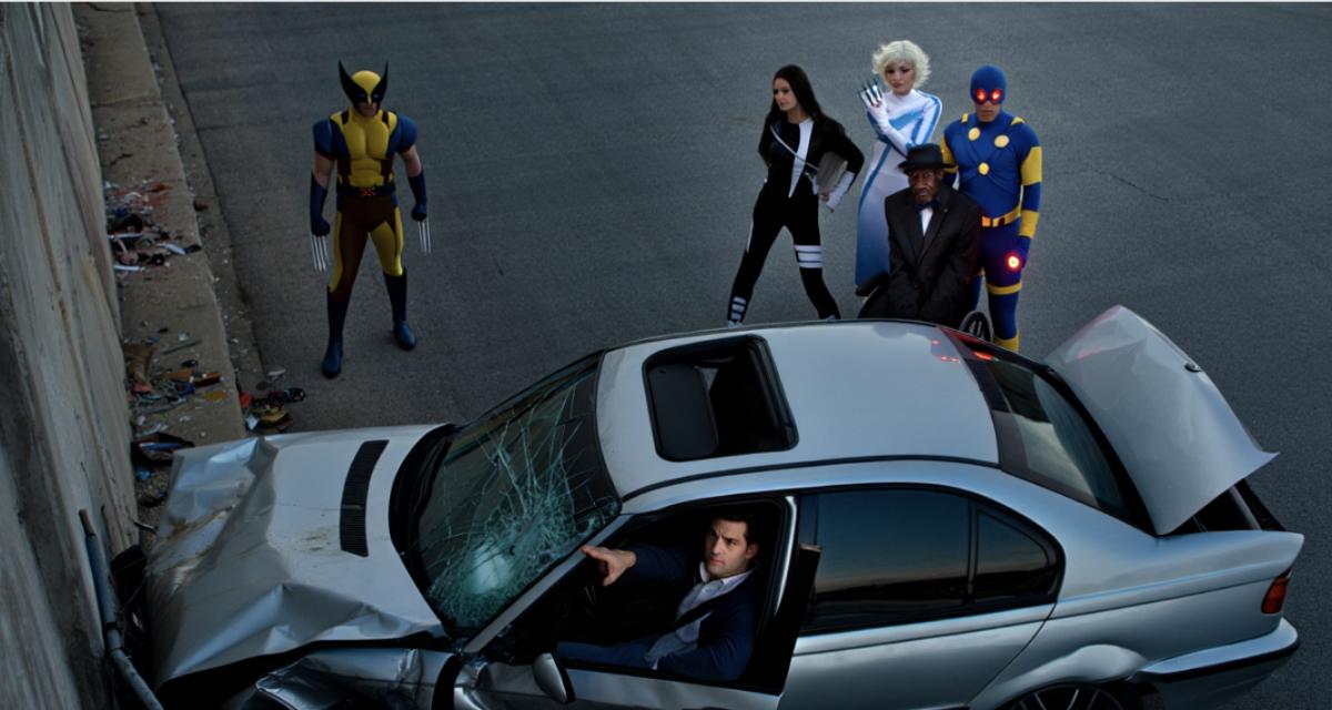 Il envoie une BMW dans le décor et accuse... les X-Men