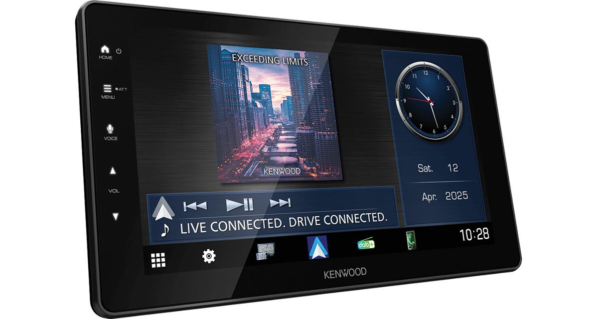 Kenwood présente une nouvelle station multumédia CarPlay à grand écran