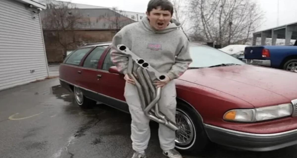 Il transforme le vieux break de son grand-père en véritable monstre mécanique