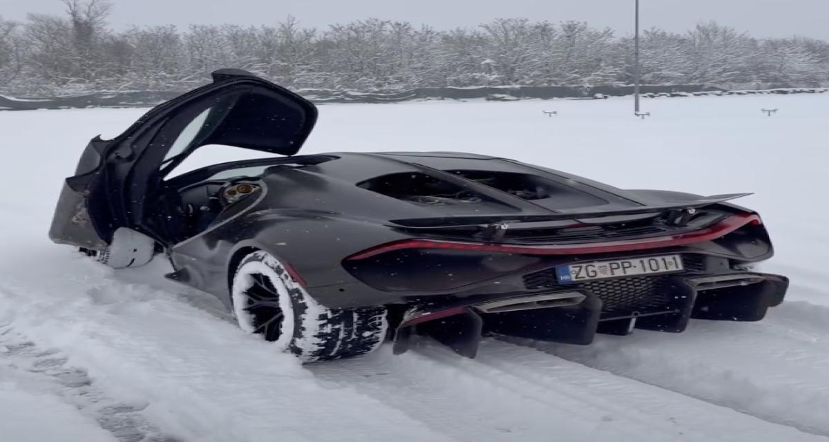 Le patron de Bugatti s'éclate dans la neige au volant de la nouvelle Tourbillon