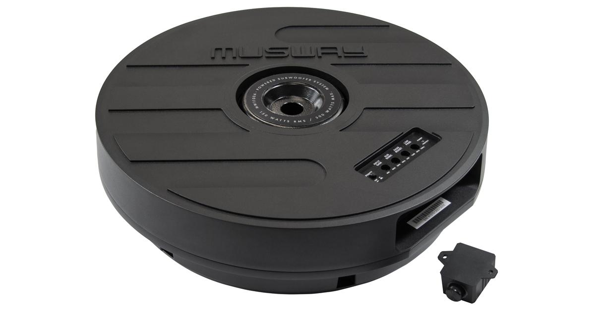 Musway présente un nouveau caisson de grave dissimulable dans le plancher du coffre