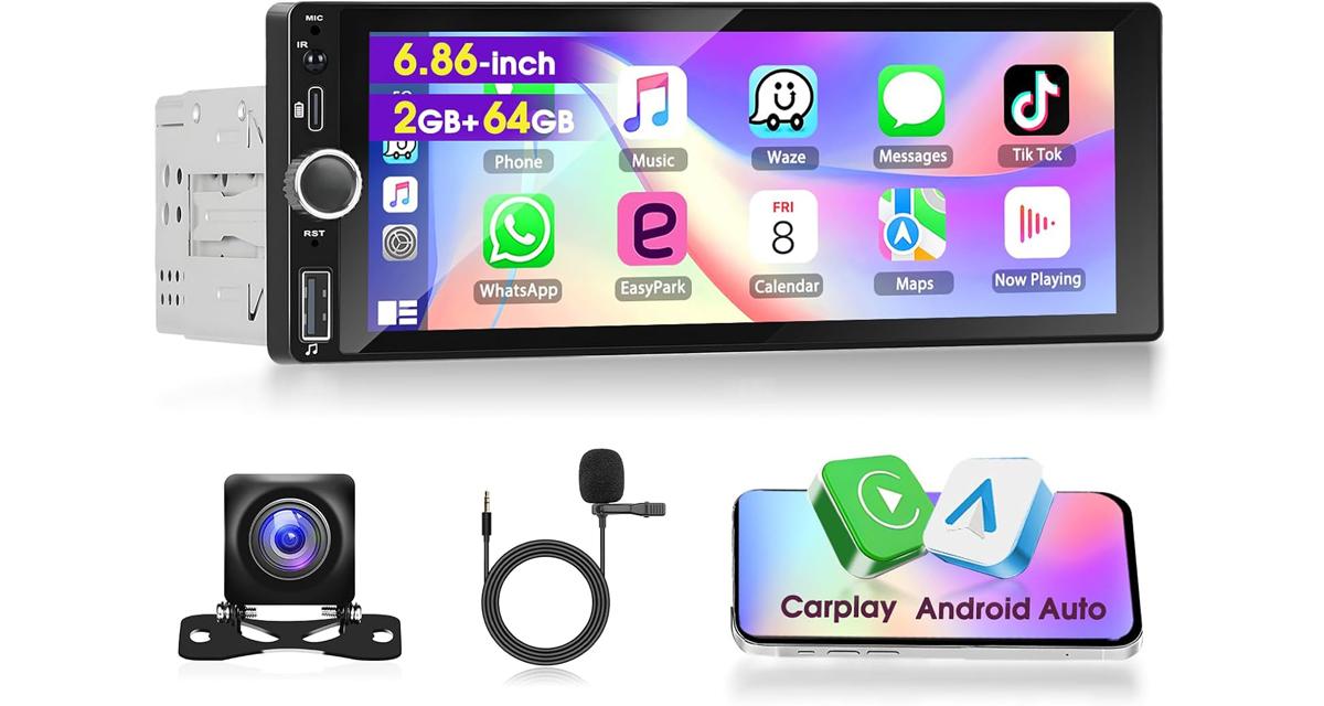 Motorsi présente un autoradio 1 DIN sous Android avec CarPlay