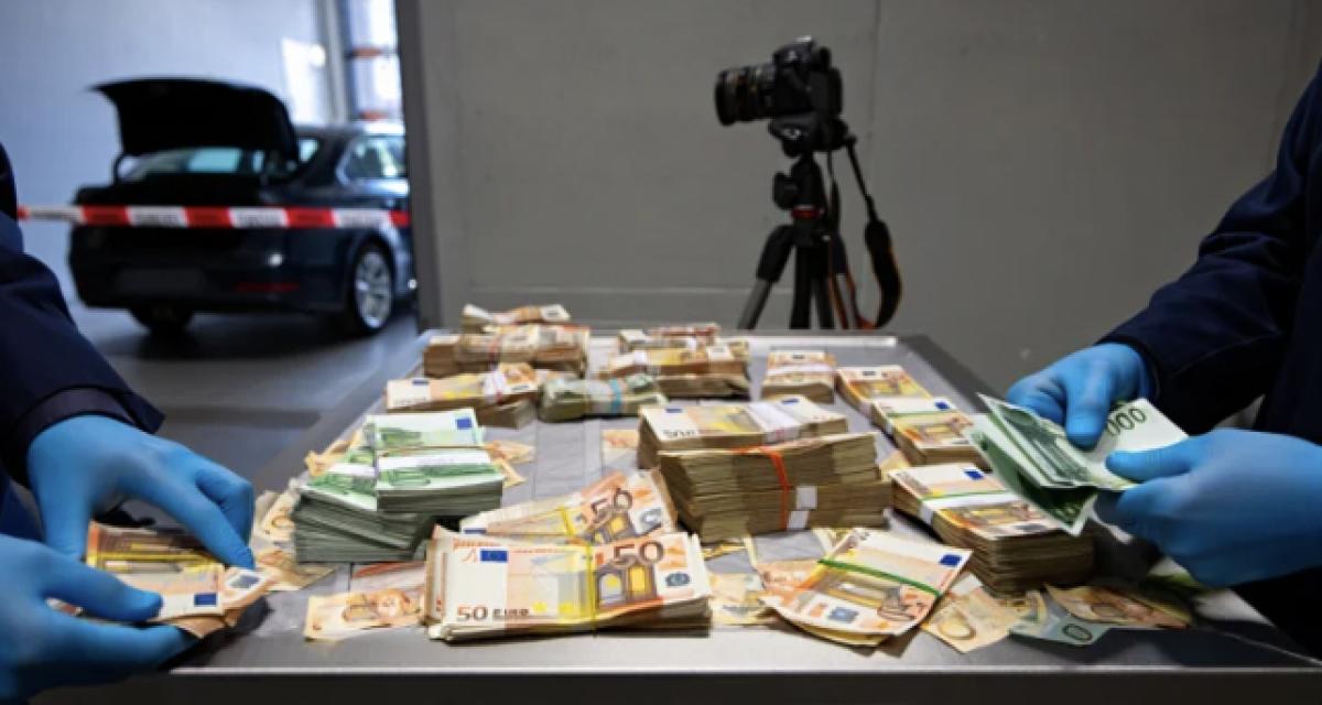 Un conducteur en excès de vitesse rapporte gros aux gendarmes : 59 000¬ en liquide découvert et près de 200g de drogues