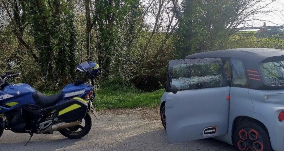 Au volant d'une voiture bridée à 45 km/h, il se fait interpeller sur une route nationale limitée au double de sa vitesse