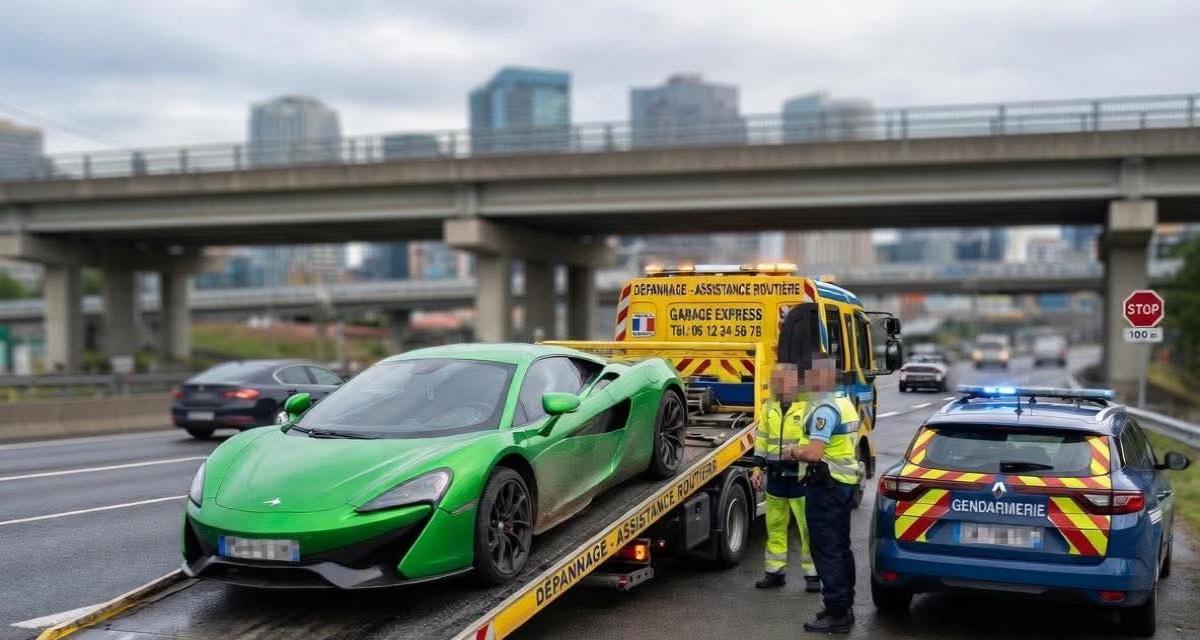 Flashée à 236 km/h sur route ouverte : la McLaren finit en fourrière, permis retiré et son conducteur attendu au tribunal