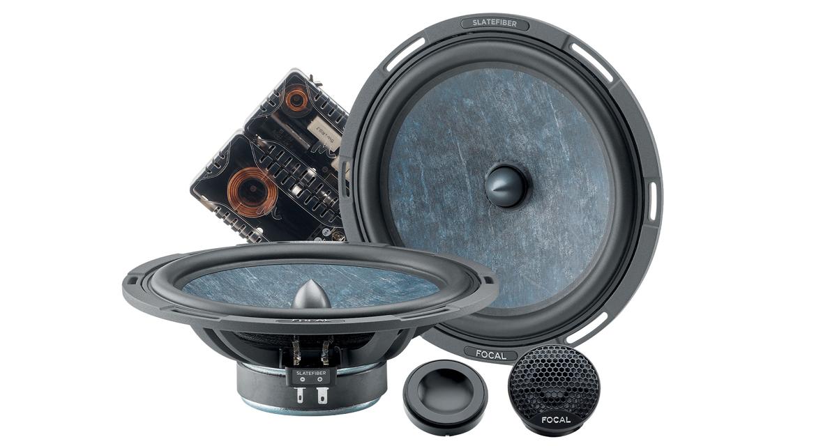 Un kit 2 voies séparées en 20 cm dans la gamme SlateFiber de Focal