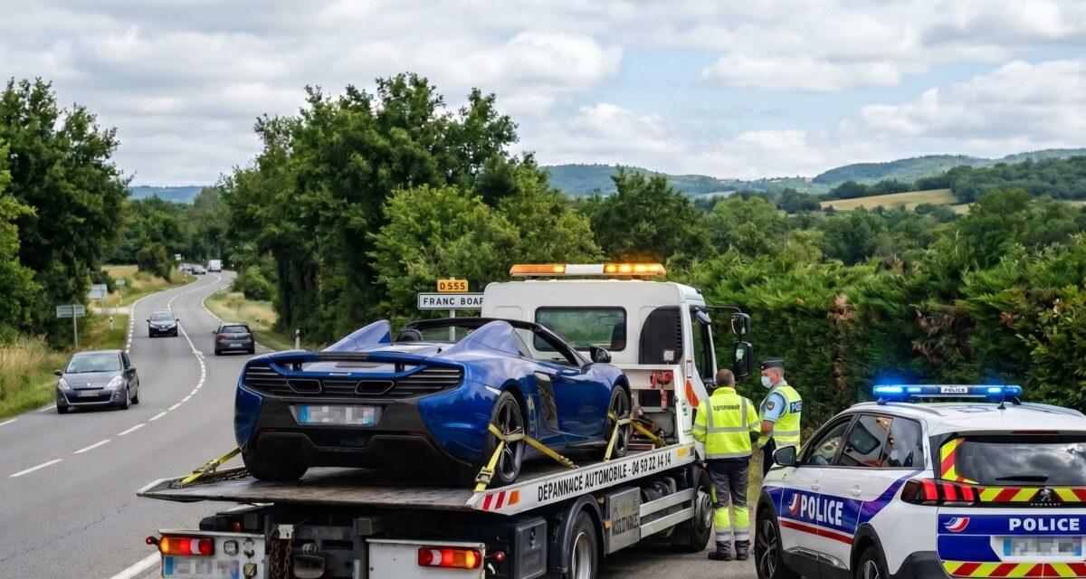 Il roule à 206 km/h sur une route limitée à 90 : interpellé, le conducteur d'une McLaren perd son permis sur-le-champ et voit son véhicule saisi par la police