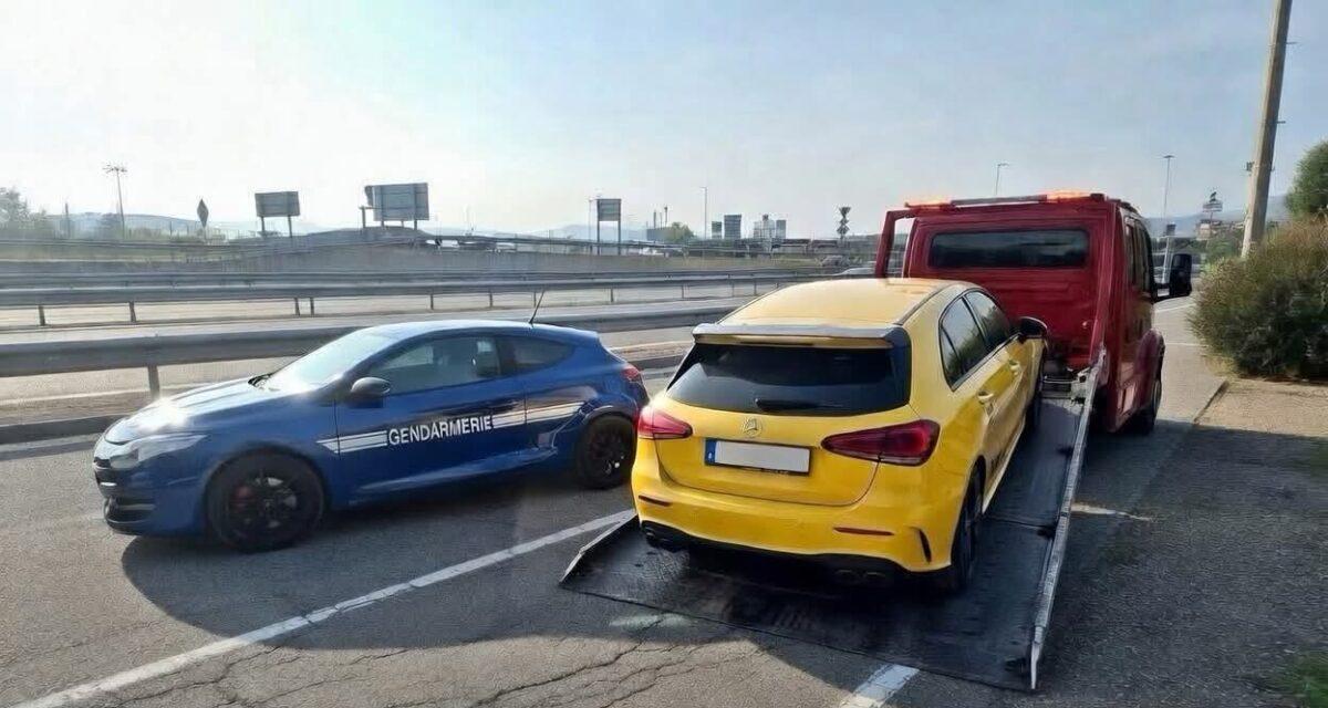 Flashé à 232 km/h à 19 ans : au volant d'une Mercedes, il dépasse largement la limite et se fait arrêter immédiatement, permis retiré et justice saisie !