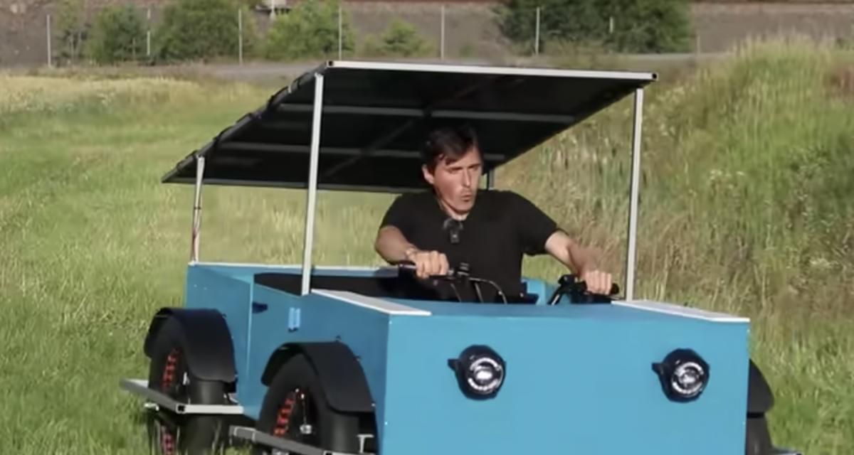 Une voiture solaire maison capable de rouler 29 km : le pari fou d'un youtubeur