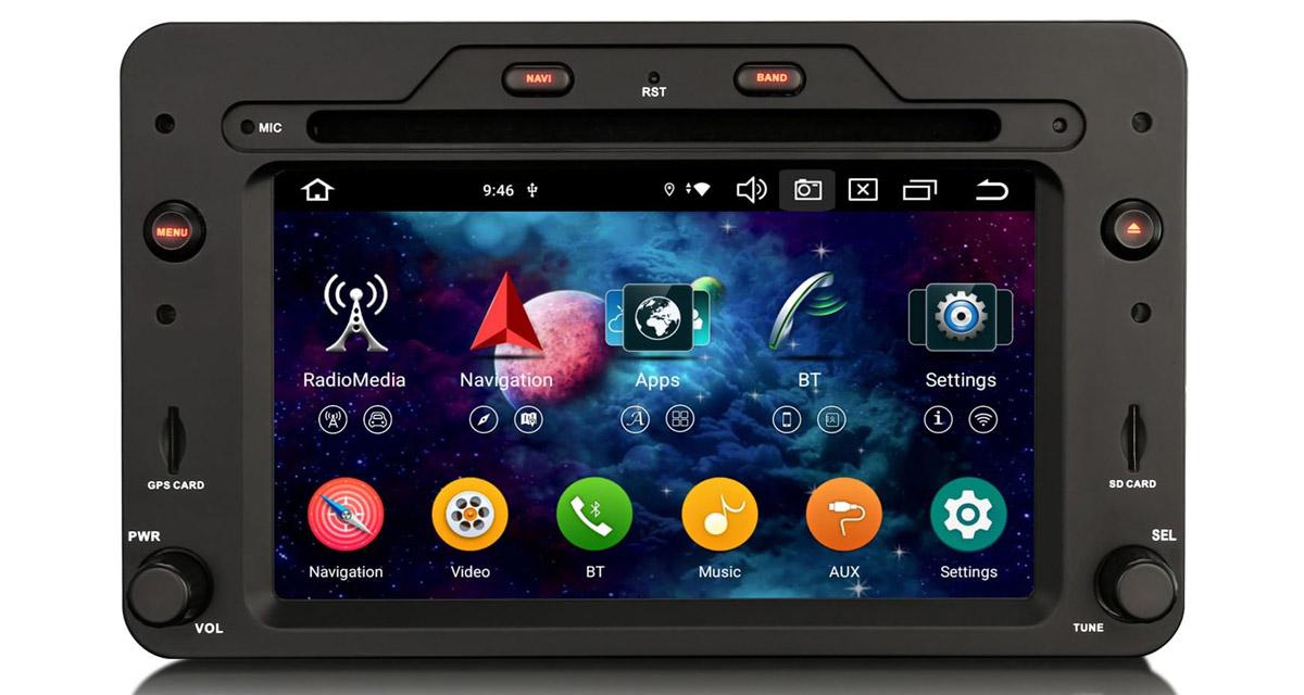 Un autoradio CarPlay et Android Auto pour l'Alfa Brera chez Erisin
