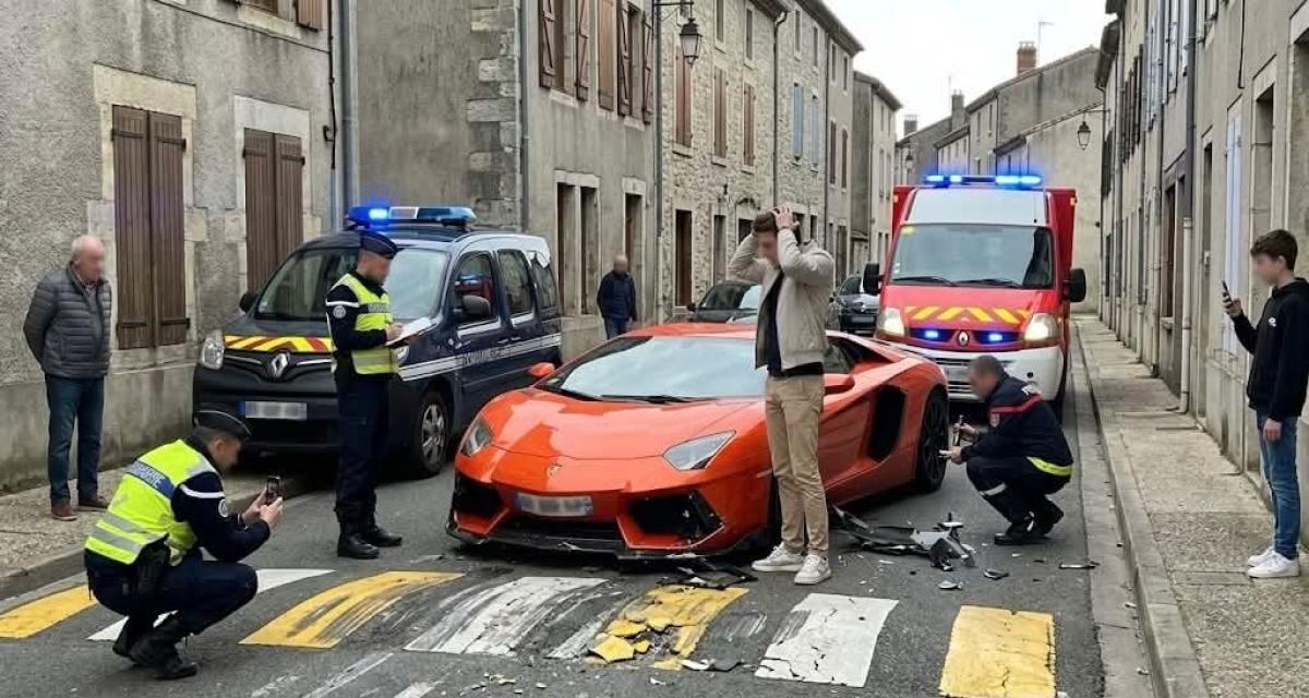Il loue une Lamborghini à 21 ans et détruit la lame avant sur un dos d'âne : la facture va le hanter longtemps