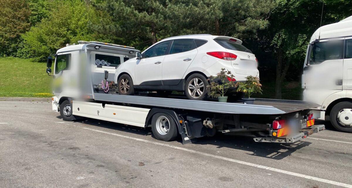 Triple infraction sur l'autoroute : vitesse folle, alcool au volant et plants de cannabis découverts dans la voiture