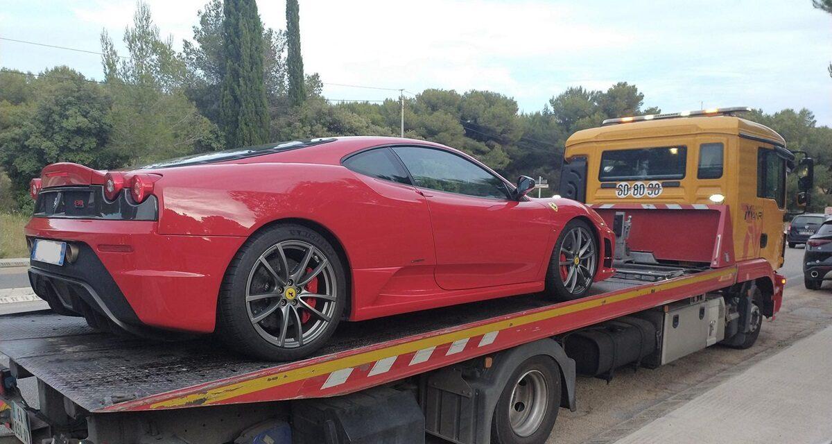 232 km/h au lieu de 110 : une Ferrari hors de contrôle, le conducteur dans de beaux draps