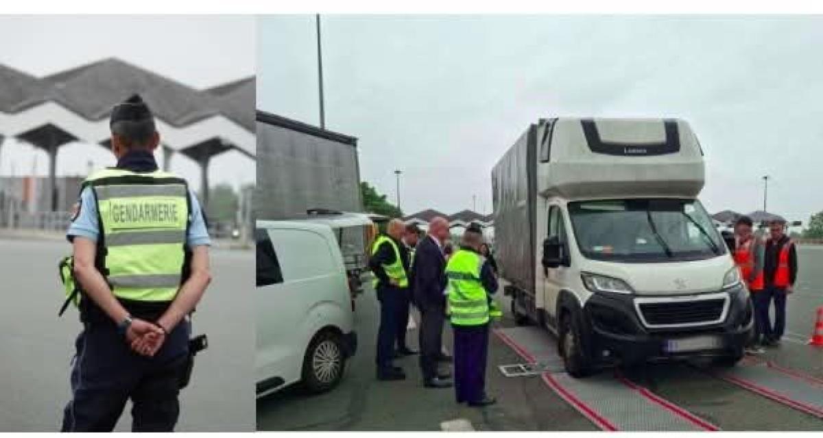 Ce que les camionneurs ne veulent pas voir en sortant du péage : une opération surprise avec gendarmes, inspecteurs et même le préfet en personne