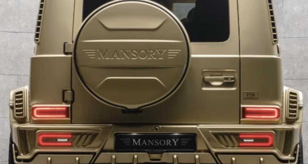 Un Mercedes-AMG G 63 transformé en lingot d'or roulant par Mansory pour 400 000¬