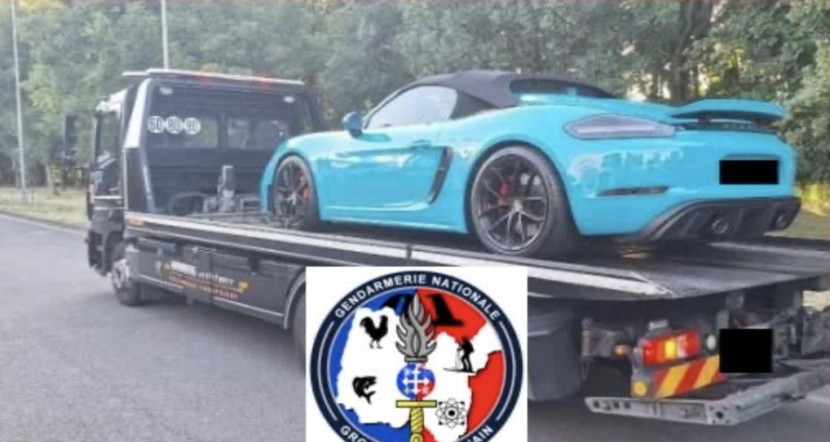 Flashé à plus de 175 km/h, sa très remarquée Porsche Bleu Miami se verra beaucoup moins... depuis la fourrière