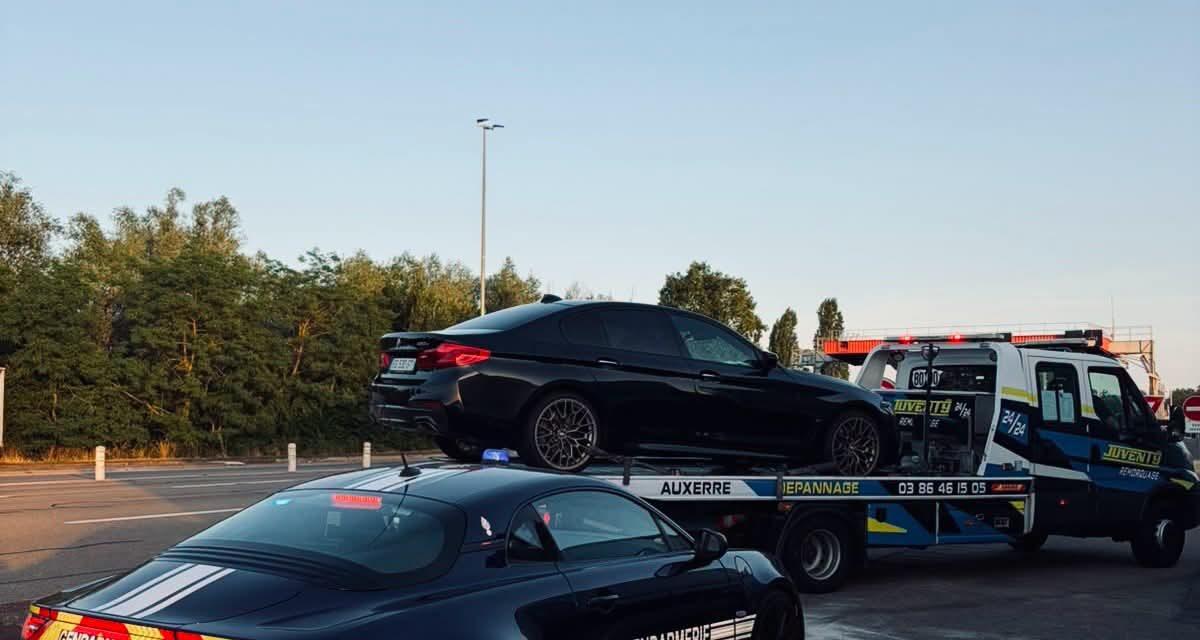93 km/h au dessus de la limite en permis probatoire : la BMW flashée à 203 km/h finit en fourrière et le conducteur repart à pied