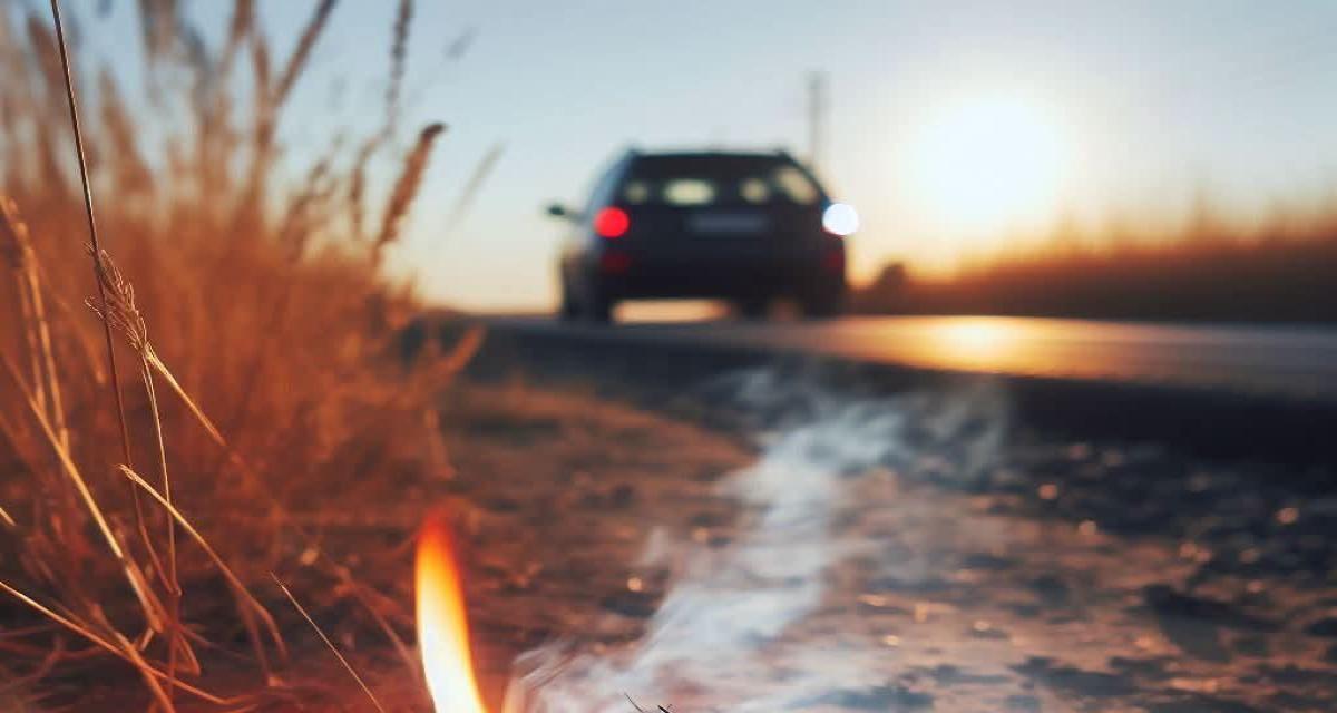 Un mégot jeté par la fenêtre d'une voiture suffit à déclencher un incendie : les pompiers mobilisés plus de 8 heures pour l'éteindre