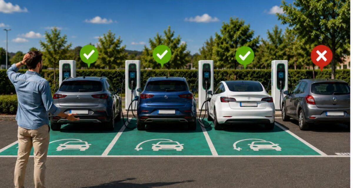 Il gare sa voiture thermique sur une borne de recharge : ce que risque vraiment ce conducteur