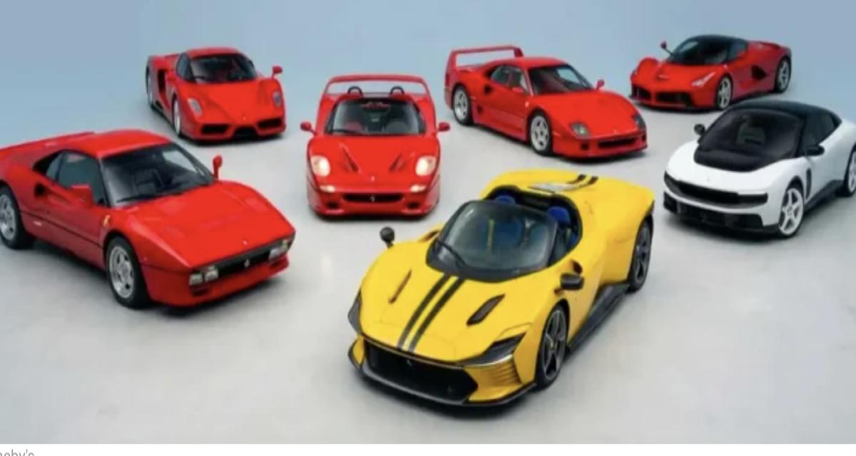 Sept Ferrari d'exception vont être mises aux enchères à Monterey, des millions d'euros en jeu