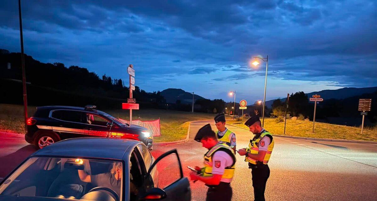 Chassé-croisé : 106 gendarmes déployés, 149 infractions relevées en 48h dont un chauffard flashé à 266 km/h et 9 conducteurs en état d'ivresse