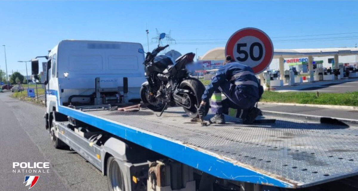 Flashé à 198 km/h et sous l'emprise de l'alcool, un motard intercepté et lourdement sanctionné