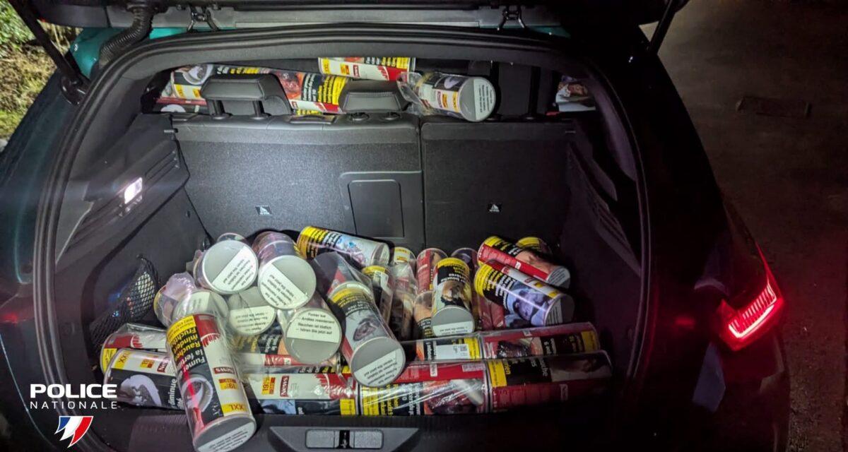 Tabac de contrebande : 700 pots dans une voiture et 4 075 ¬ en cash, deux hommes interpellés après une fuite qui ne sentait pas bon du tout