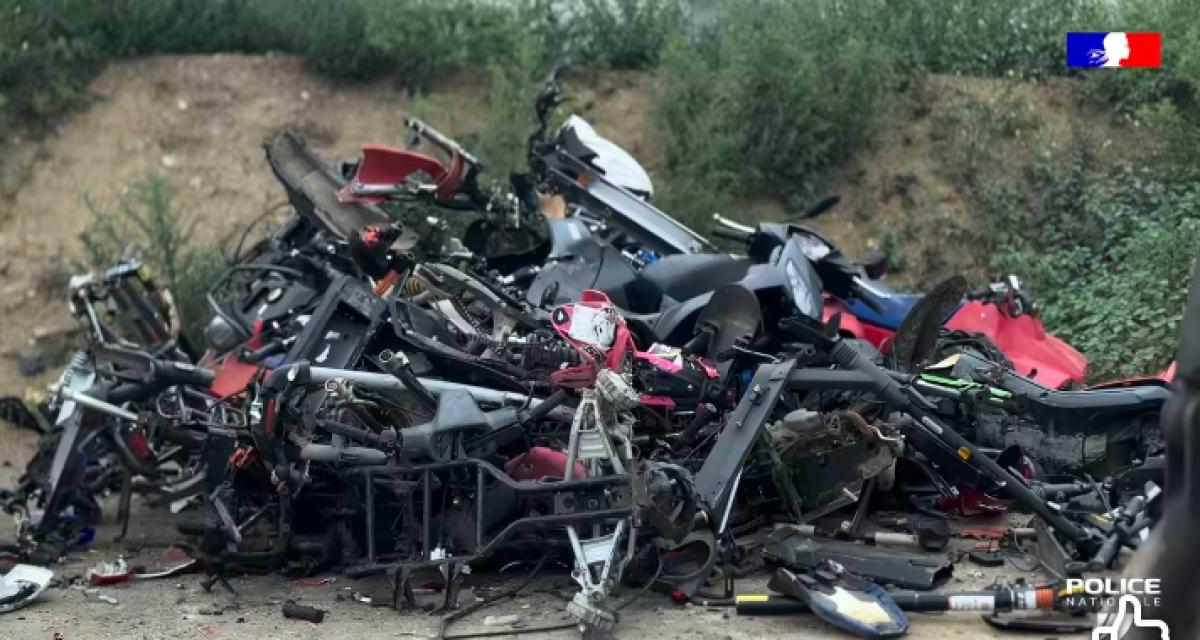 84 procédures, 34 véhicules broyés : la guerre contre les rodéos urbains tourne au carnage mécanique