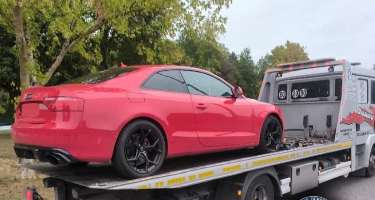 214 km/h sur l'A26 : son bolide rouge va enfin se reposer... en fourrière, et son permis aussi