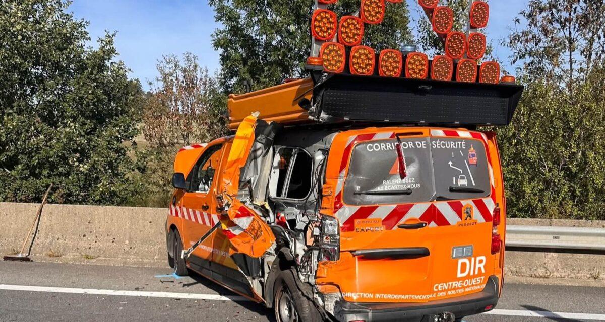 Deux agents de la DIR en pleine intervention percutés par un poids lourd : l'un sur le capot, l'autre venait juste d'attacher sa ceinture