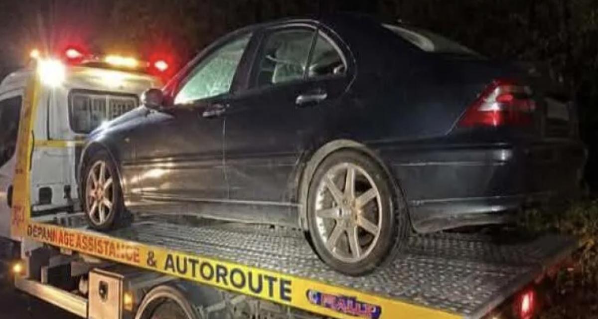 Flashé à 168 km/h au lieu de 80, alcoolisé et en récidive : sa Mercedes finit à la fourrière