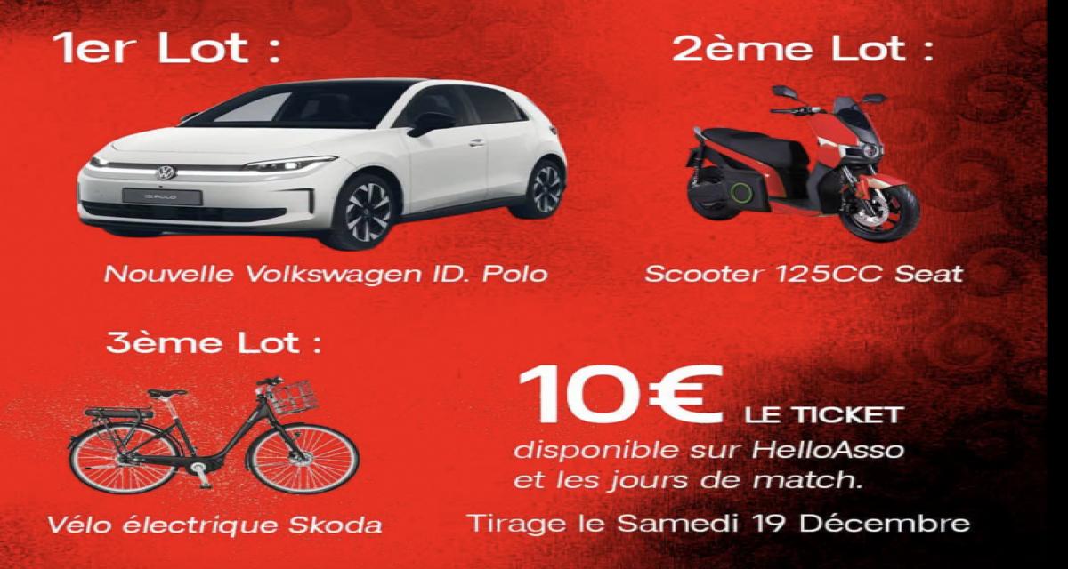 Le Guingamp Handball a décidé de mettre les petits plats dans les grands pour sa tombola 2026 Une voiture électrique à gagner pour un ticket à 10 euros Le premier lot est particulièrement attractif : une Volkswagen ID. Polo 100 % électrique, d'un