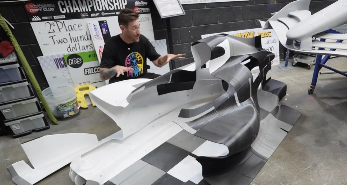Il construit une Formule 1 grandeur nature avec une imprimante 3D : les premières pièces prennent forme